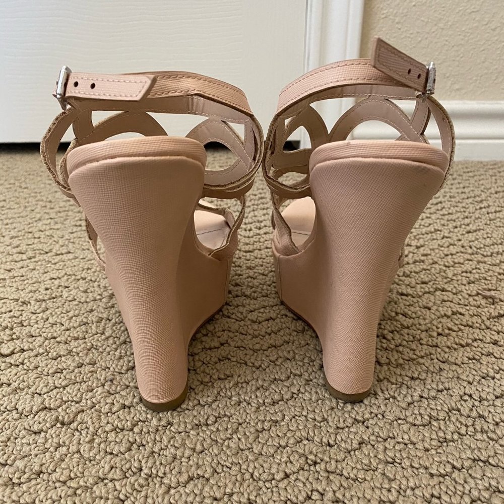 Nude/Pink Wedges - Picture 5 of 6